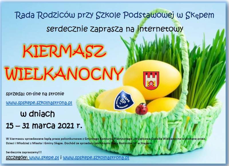 Plakat promujący Kiermasz Wielkanocny